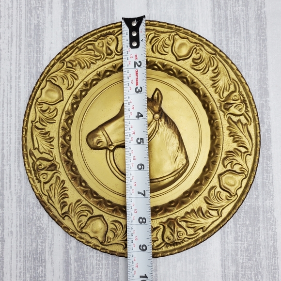 Vintage Brass Horse Wall Plate - A * - Picture 10 of 11